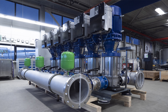 Duijvelaar bouwt grootste drukverhogingsinstallatie