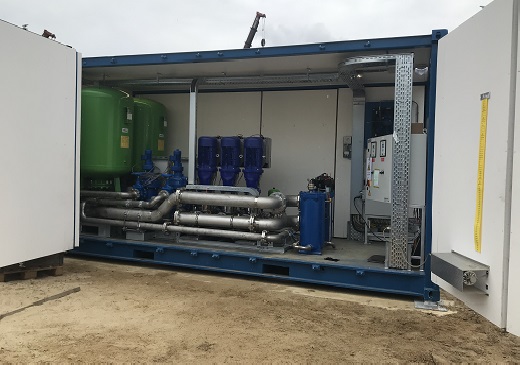 Rioolwaterzuiverings-installaties; druk voor reinigen óf blussen