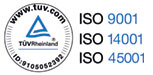 ISO9001 : ISO14001 : ISO45001
